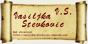 Vasiljka Stevković vizit kartica